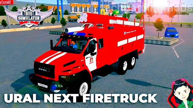 Ural Next Firetruck Mod BUSSID