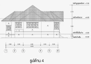 บ้านชั้นเดียว 2ห้องนอน 2ห้องน้ำ