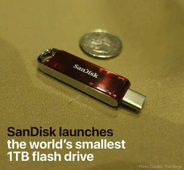 SanDisk lauches the world’s smallest 1TB flash drive 