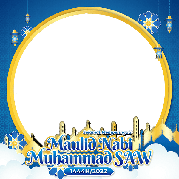Link Twibbonize Maulid Nabi Muhammad SAW 12 Rabiul Awal 1444 H - 8 Oktober 2022 id: maulid-nabi-muhammad-saw-1
