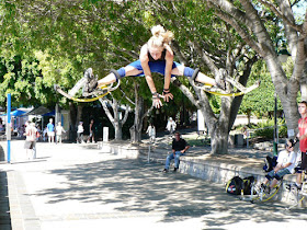 Skyrunner, Kangaroo Shoes, Jumping Stilts, Powerisers, Fly Jumpers, new outdoor games, malaysia hottest sport, game outdoor 2011