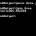 Compute The Area of circle Using the double variable in java