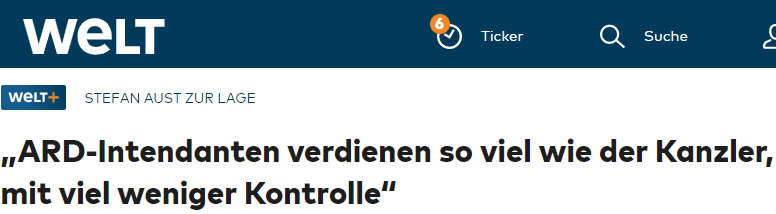 Stefan Aust: „ARD-Intendanten verdienen so viel wie der Kanzler, mit viel weniger Kontrolle“