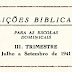 Capa e sumário da revista do  3° Trimestre de 1941