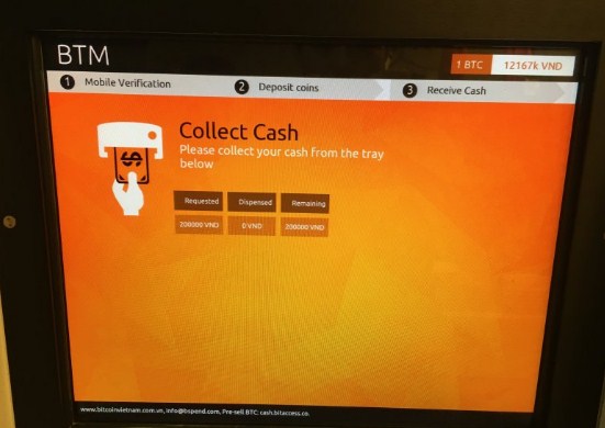 Bitcoin ATM Present In Country Vietnam