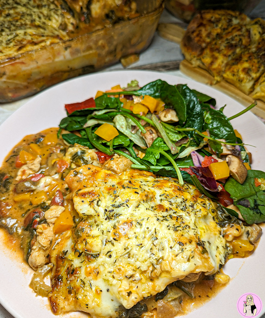 Chicken & Spinach Lasagne Recipe | Lower Calorie slimming