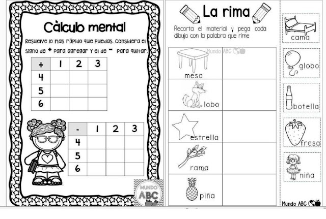 Divertidas Rimas, Separación De Silabas y Calculo Mental