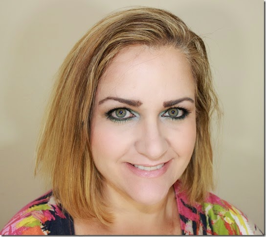 Fall Ggreen Blue FOTD Face 1