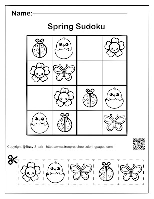 celebrate the spring season with a fun and educational activity for the whole family Spring Sudoku