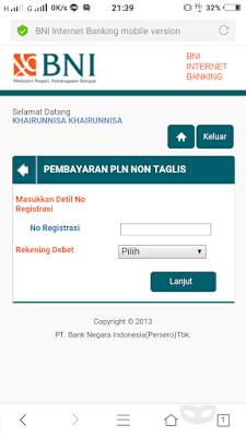 Bayar PLN Non Taglis Lewat BNI Mobile Banking dan Internet Banking