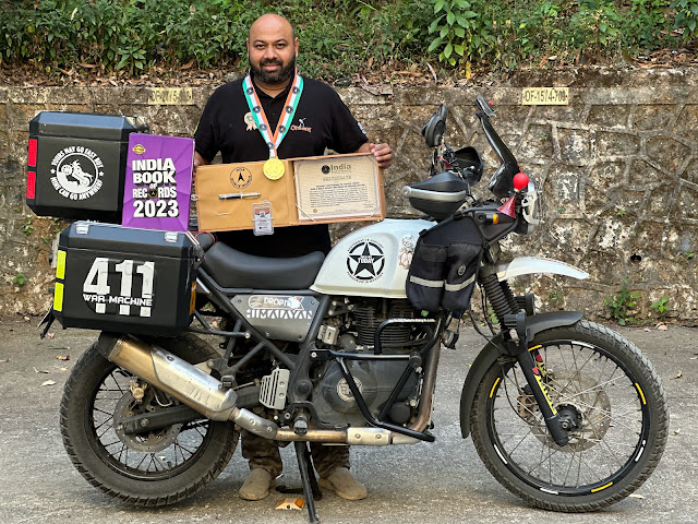 Rider Abhishek Nalawade: The Fastest to Cover Three and a Half Shakti Peethas of Maharashtra