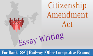 Essay writing using Spider diagram on Citizenship Amendment Act