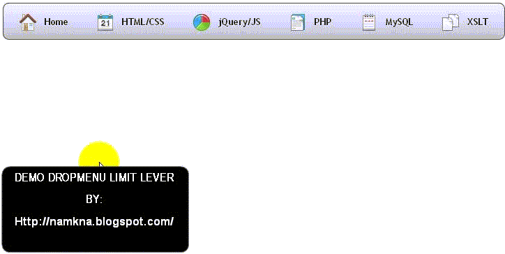 Dropmenu đa cấp từ CSS3 và icon