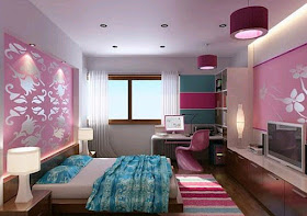 Pink and blue bedroom ideas