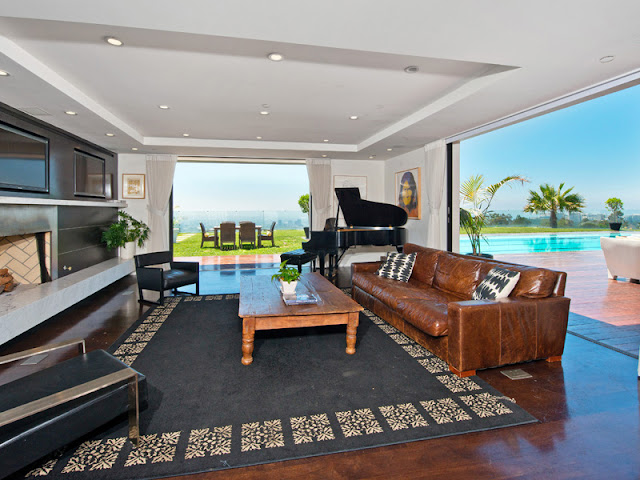 Photo of second living room interiors in the Bel Air modern residence
