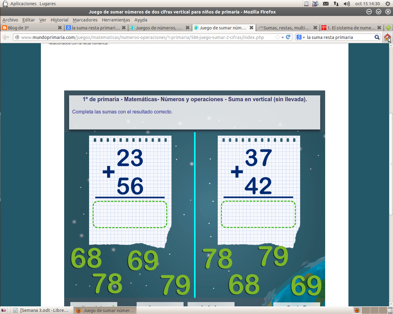 http://www.mundoprimaria.com/juegos/matematicas/numeros-operaciones/1-primaria/586-juego-sumar-2-cifras/index.php