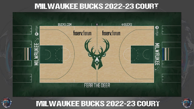 Milwaukee Bucks 2022-23 Court (8K)