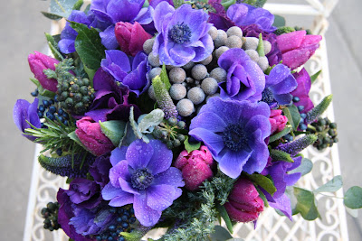 Winter Wedding Bouquet on The Flower Magician  Winter Purple Wedding Bouquet