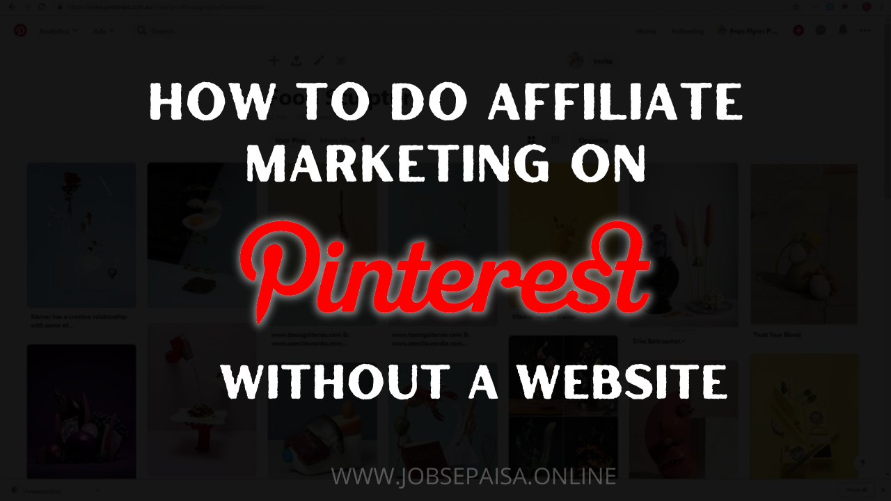 Pinterest with Affiliate Marketing