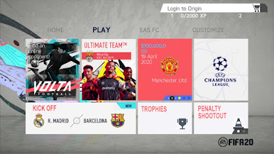 FIFA 20 Android Mod V1.8 Season 2019/2020