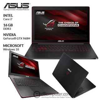 Harga Laptop Gaming Asus ROG G501JW-FI439T