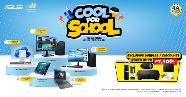 Kickstart the New Academic Year with the ASUS and ROG ‘Cool for School’ Promo, Bundles Valued at up to PHP 41,900+!