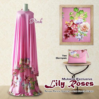 Mukena Bali Motif Bunga Mawar, Mukena Rose, Eksklusif Mukena, Premium Mukena, Mukena Pink, Mukena Super Jumbo Murah, Mukena Bali Cantik, Harga Mukena Bali