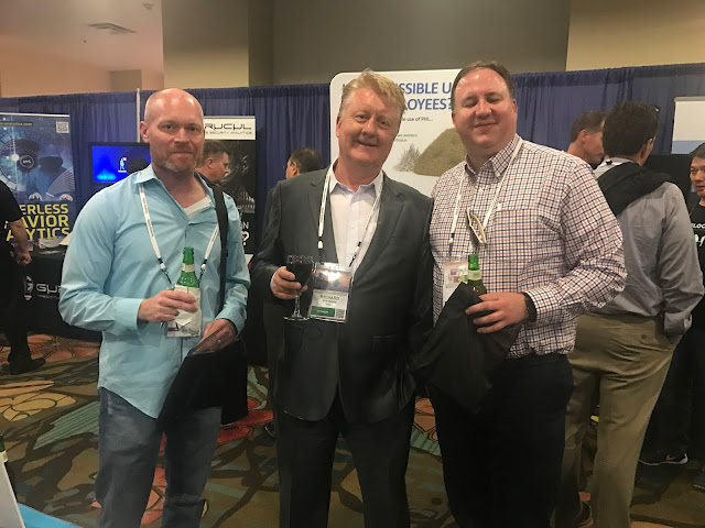 Richard Staynings with Mike Freeman and Chad Speiers from Sentara Health at the NH-ISAC Spring Conference