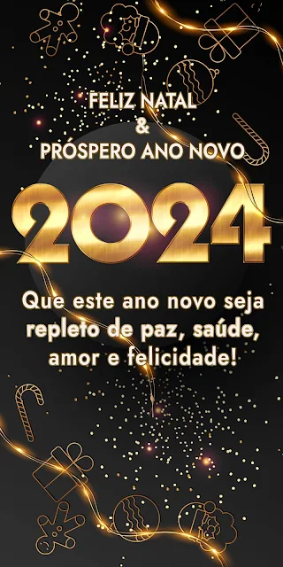 Mensagem De Natal E Ano Novo 2024 Imagem Grátis