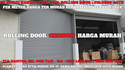 GAMBAR, DAFTAR, HARGA, TERBARU, 2024, JUAL, SERVICE, PASANG, PINTU, LIPAT, ROLLING DOOR, PER METER, MURAH, CIREBON