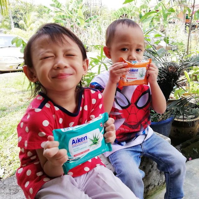 AIKEN ANTI BACTERIAL WIPES, TISU BASAH TANPA ALKOHOL