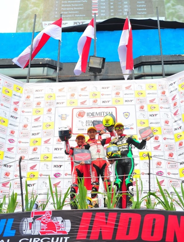 Tersisa 1 Seri, Rheza Danica Amankan Gelar Juara Asia ARRC AP250 di Seri 5 Sentul