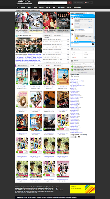 Tổng Hợp Template Web Xem Phim Online Đẹp cho Blogspot