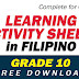 GRADE 10 - Learning Activity Sheets in FILIPINO (Complete Quarter 1) Free Download