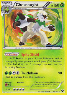 Chesnaught Pokemon XY Card