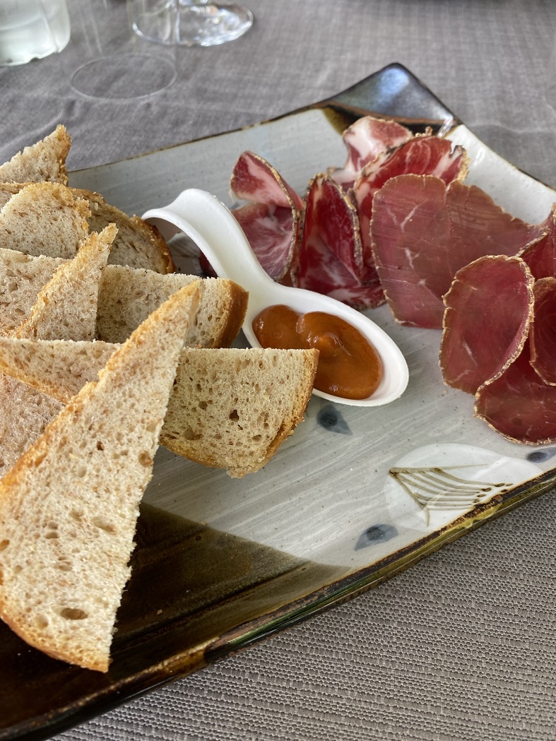 Antipasto al ristorante Al Molo sull'Adda