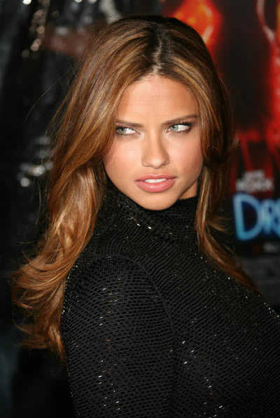 adriana lima hair. adriana lima hair style