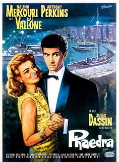 PHAEDRA. Cartel. Alemania. Autor: Kurt Degen. FEDRA. Phaedra. 1962. Francia, Grecia, Estados Unidos. Dirección: Jules Dassin. Reparto: Melina Mercouri, Anthony Perkins, Raf Vallone, Elizabeth Ercy, Tzavalas Karousos, Zorz Sarri, Andreas Filippides.