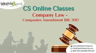 CS Executive Company Law Companies Amendment Bill 2017
