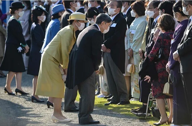 Emperor Naruhito, Empress Masako, Crown Prince Akishino, Crown Princess Kiko and Princess Kako