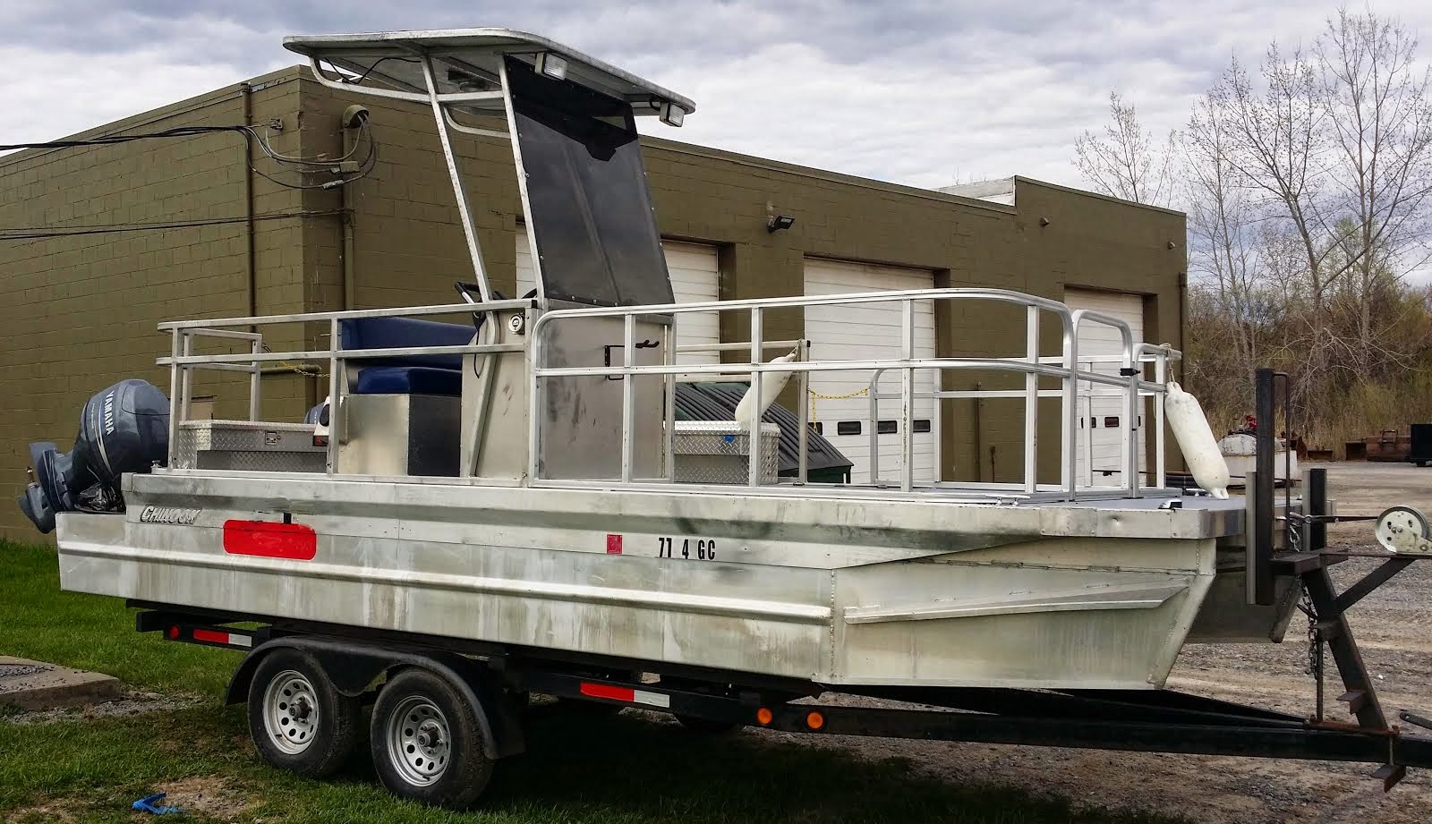 fs supply co: 28' x 8' rescue/work pontoon boat for sale