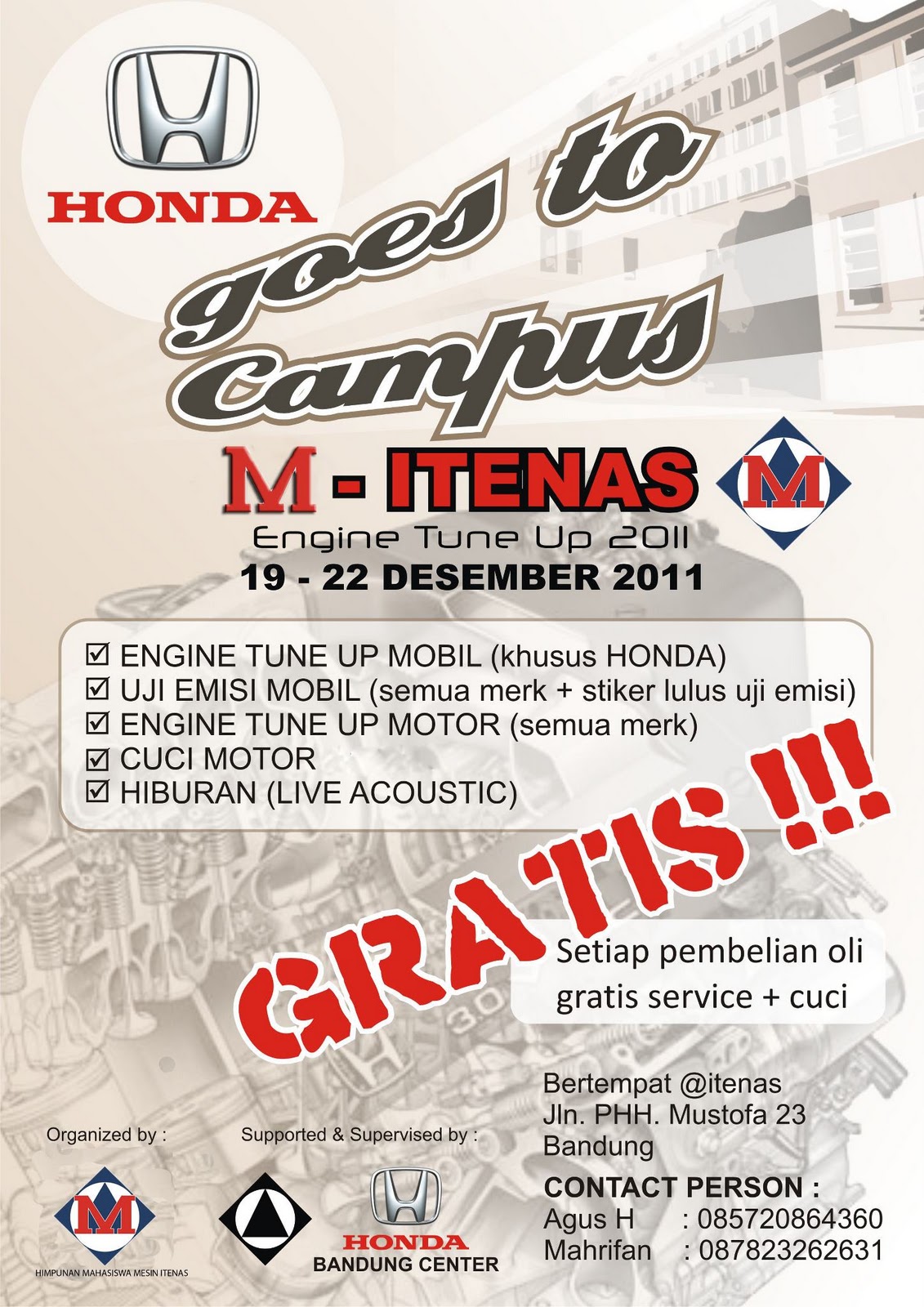 Engine Tune Up 2011 M-Itenas - Himpunan Mahasiswa Mesin Itenas