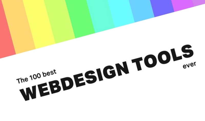 The 100 Best Web Design Tools Ever - infographic