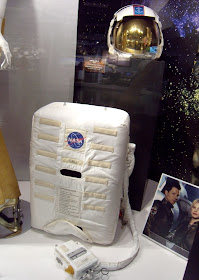 Apollo 13 EVA helmet and backpack movie props