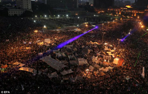 12 Gambar Sosialis Mesir Merayakan Tumbangnya Morsi