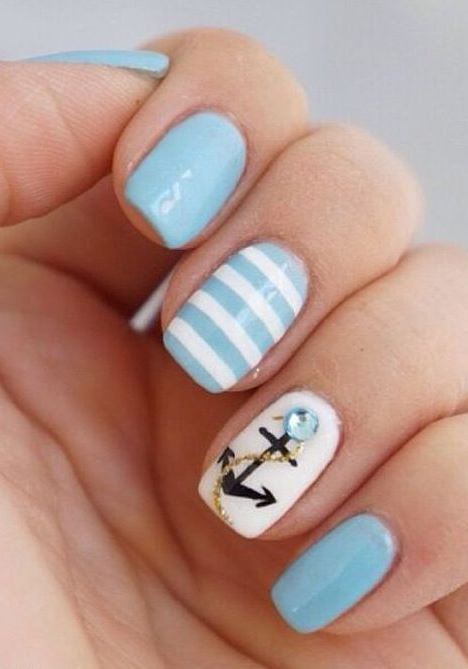 60 CUTE ANCHOR NAIL DESIGNS