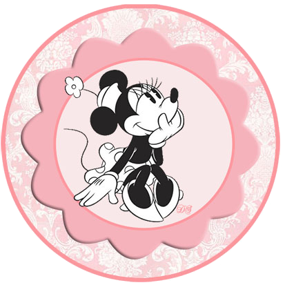 Minnie Vintage Toppers or Free Printable Candy Bar Labels.