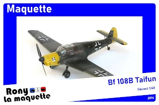 Maquette du Bf 108B Taifun d'Eduard au 1/48.