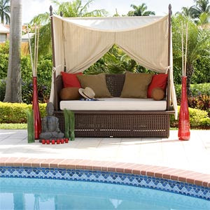 ROSE WOOD FURNITURE: outdoor lounge beds
