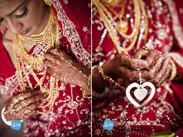 Red indian wedding lengha